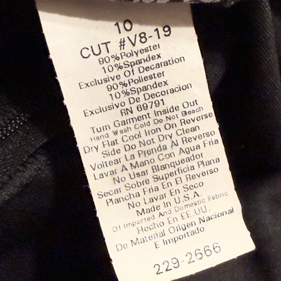 Von Bramlett Black Sleeveless Evening Gown Sequins Womens Size 10 - Picture 6 of 7